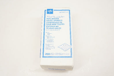 Medline NON25444 Non-Woven Gauze Sponges 4inch x 4inch - Box of 200
